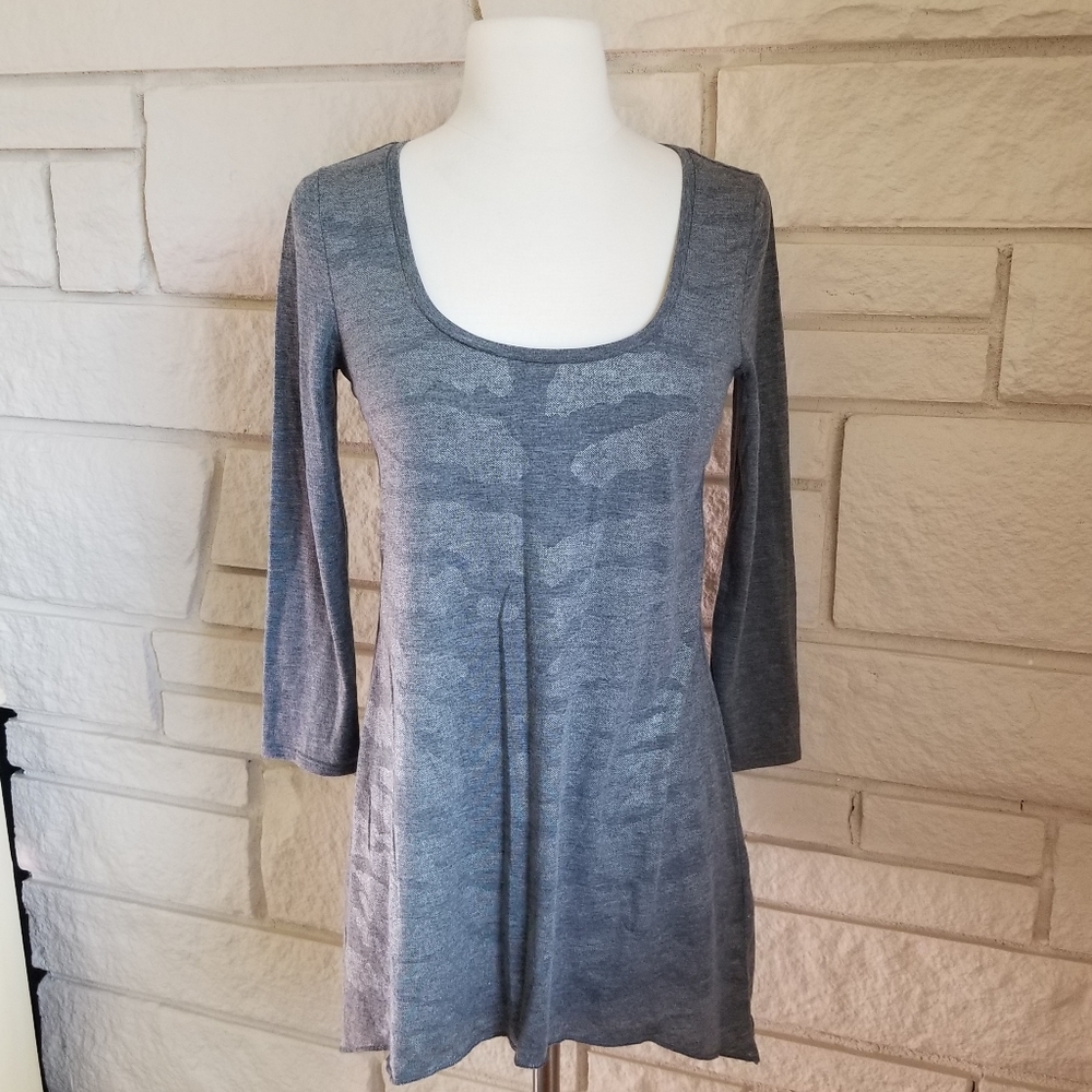 Armani Exchange Grey Animal Print Tunic/Dress